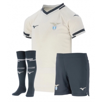 Billige Fotballdrakt Lazio Replika Bortedraktsett Barn 2025-26 Kortermet (med bukser)